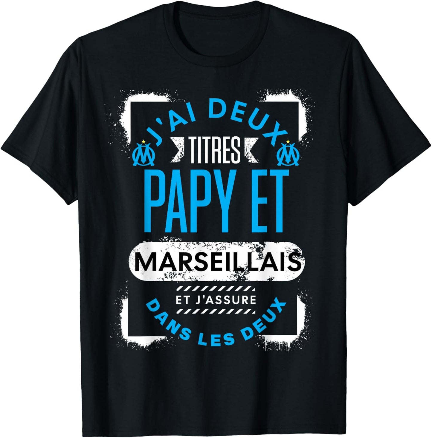 Supporter de Marseille Grandpa Retired Grandpa Man Humour , Black, S T-Shirt - T-Shirt | Black