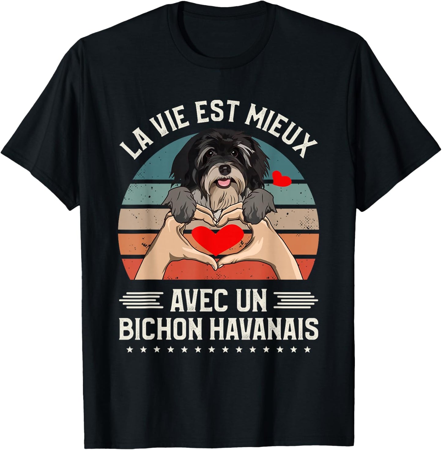 Life Is Better With A Bichon Havanese , Black, S T-Shirt - T-Shirt | Black