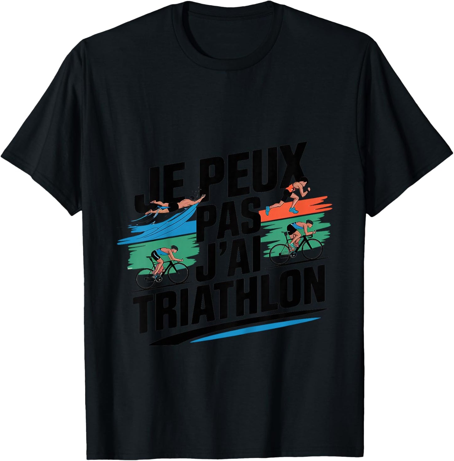Child I can not I Triathlon - Humor Triathlete Triathlon , grey, 2 T-Shirt - T-Shirt | Black