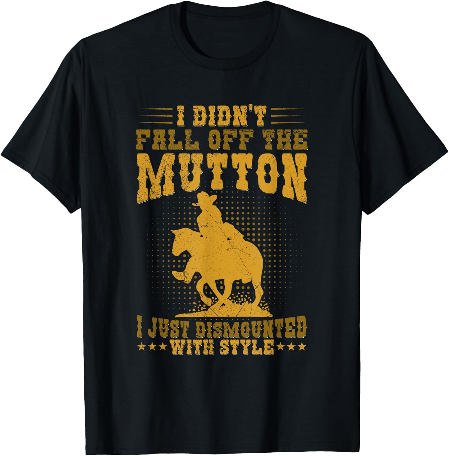 Mutton Bustin & Mutton Busting Design for a Mutton Buster T-Shirt - T-Shirt | Black