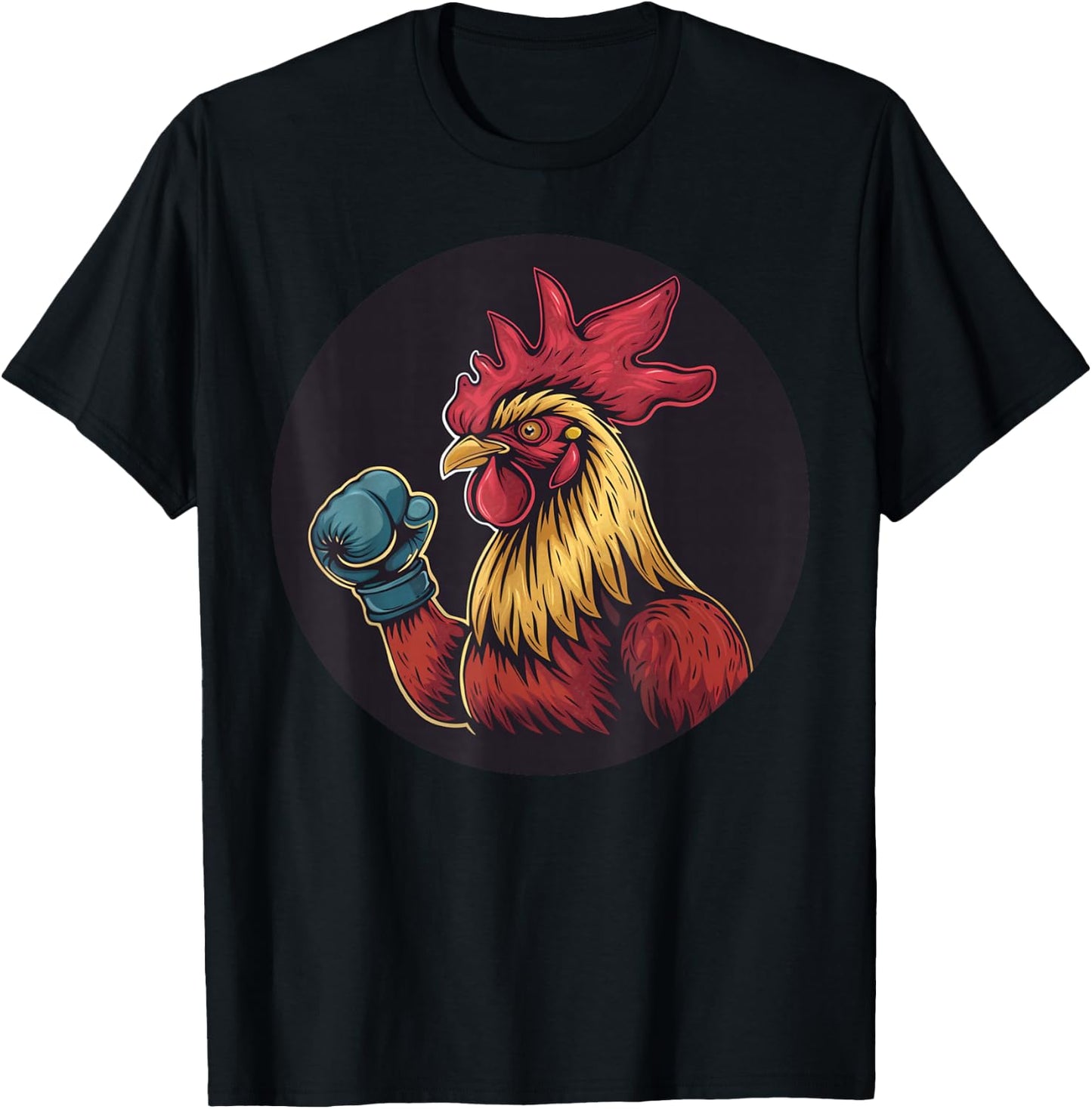 Fighting rooster with cool boxing gloves costume T-Shirt - T-Shirt | Black