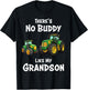 There's No Buddy Like My Grandson Tractor Matching Family T-Shirt - T-Shirt | Black