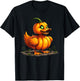 Scary Duck Pumpkin Funny Halloween Kids T-Shirt - T-Shirt | Black