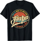 Men's Awesome Vintage Dad, Papa, Grandpa Black - Classic Fit, Short Sleeve T-Shirt - T-Shirt | Black