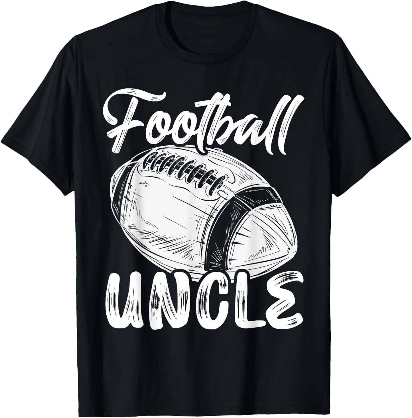 Football Uncle Family Matching Players Fathers Day T-Shirt - T-Shirt | Black