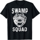 Swamp Alligator Squad Reptile Gator Lovers Funny T-Shirt - T-Shirt | Black