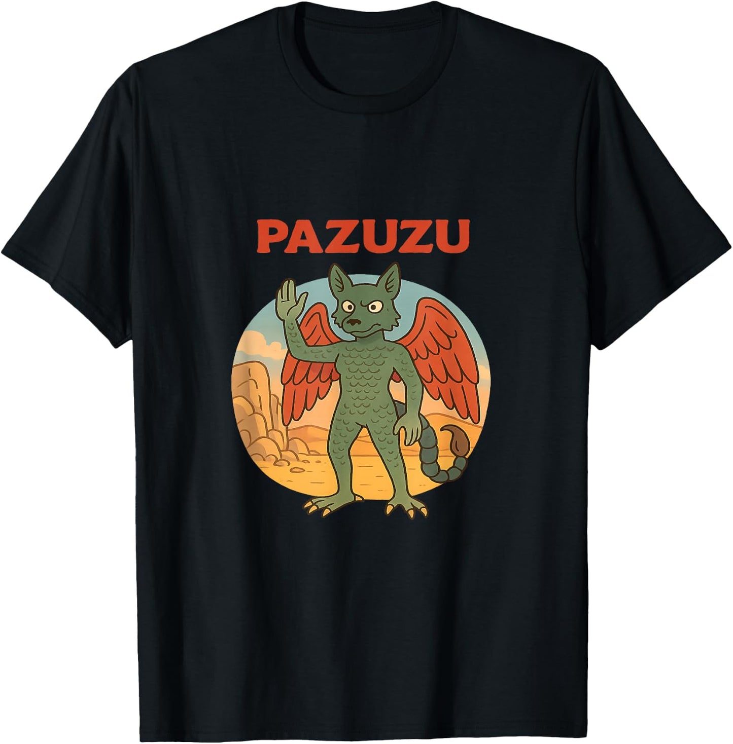 Pazuzu demon the ancient Mesopotamian wind demon T-Shirt - T-Shirt | Black