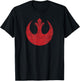 Star Wars Rebel Alliance Logo Weathered Dark T-Shirt - T-Shirt | Black