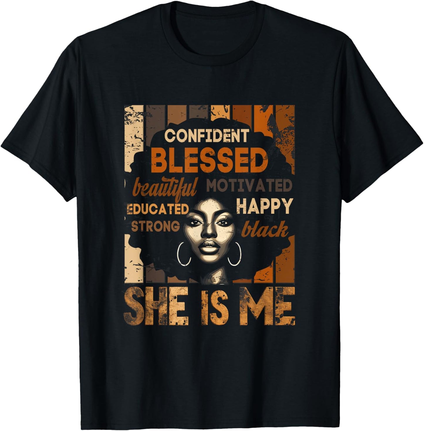 Confident Blessed T-Shirt - T-Shirt | Black