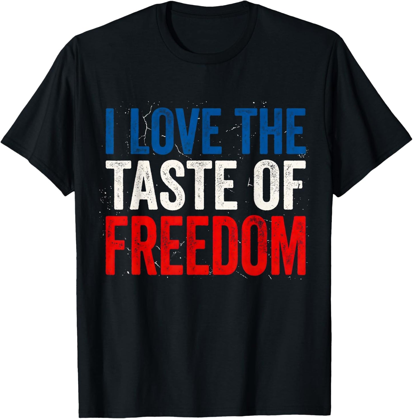 I Love The Taste of Freedom Couple Matching Patriotic Fourth T-Shirt - T-Shirt | Black