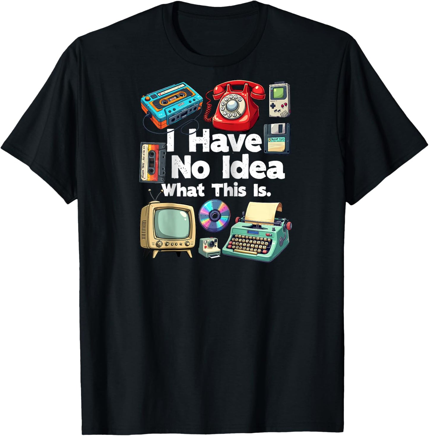 I Have No Idea What This Is 80s Bro 1980s Fashion 80 party Raglan Baseball T-Shirt - T-Shirt | Black