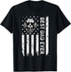 Best Miniature Poodle Dog Dad Ever Fathers Day USA Flag T-Shirt - T-Shirt | Black
