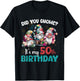 Did You Gnome Its My 50th Birthday Gifts 50 Year Old Gnomes T-Shirt - T-Shirt | Black