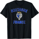 Brittany France Crest Distressed Print T-Shirt - T-Shirt | Black