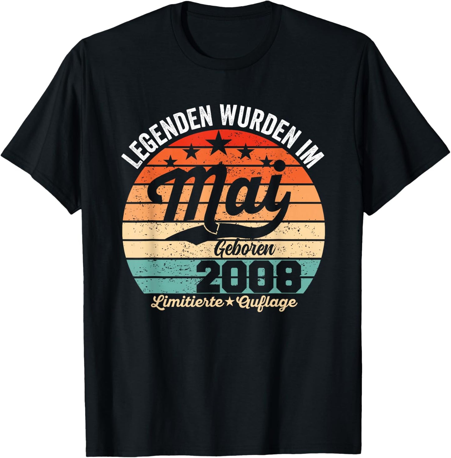 18. Geburtstag Geschenk Mann Legenden Sind Im Mai 2008 T-Shirt - T-Shirt | Black