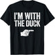 I'm With The Duck Shirt Adult Kids Matching Duck Costume T-Shirt - T-Shirt | Black