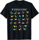 My Dinosaurs Alphabet ABC Dino Identification Educational T-Shirt - T-Shirt | Black