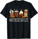 Unit Secretary Horror Fall Coffee Spooky Halloween Pumpkin T-Shirt - T-Shirt | Black