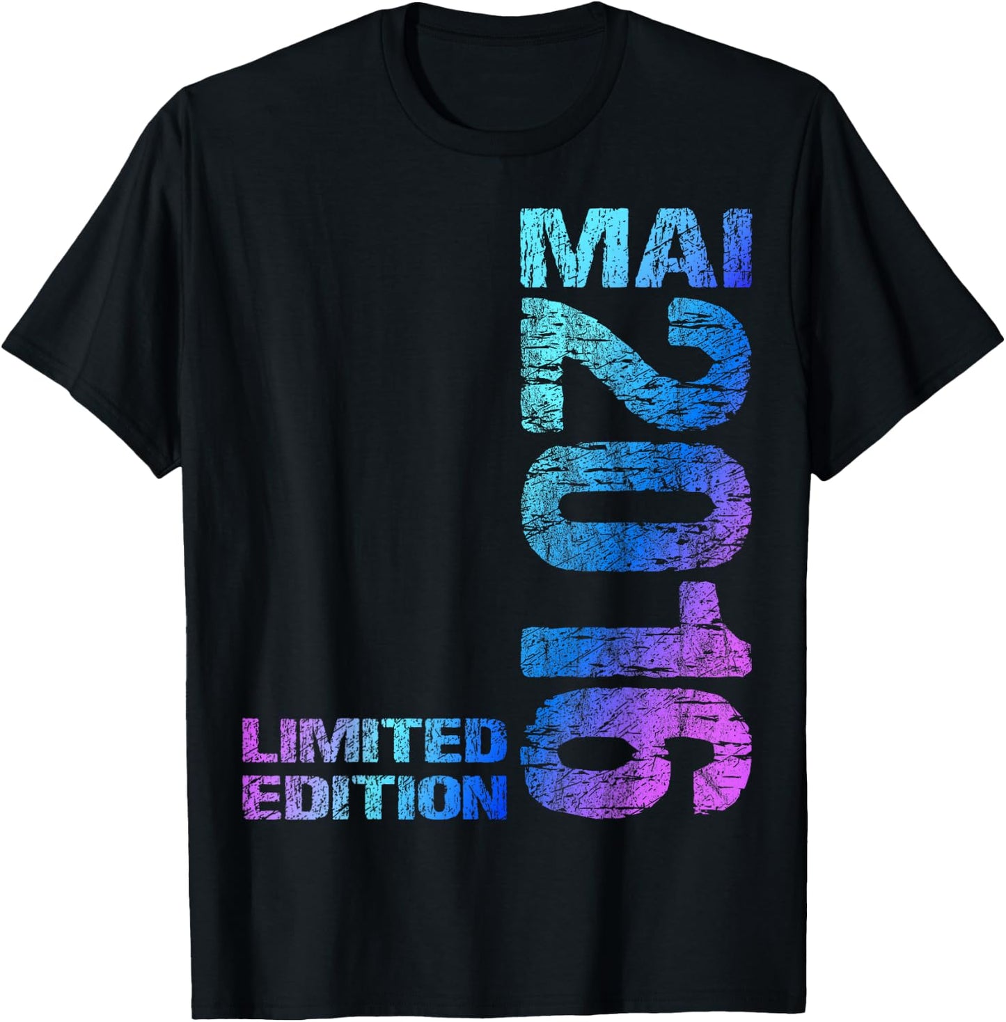 Limited Edition Mai 2016 Junge Mädchen 10. Geburtstag T-Shirt - T-Shirt | Black