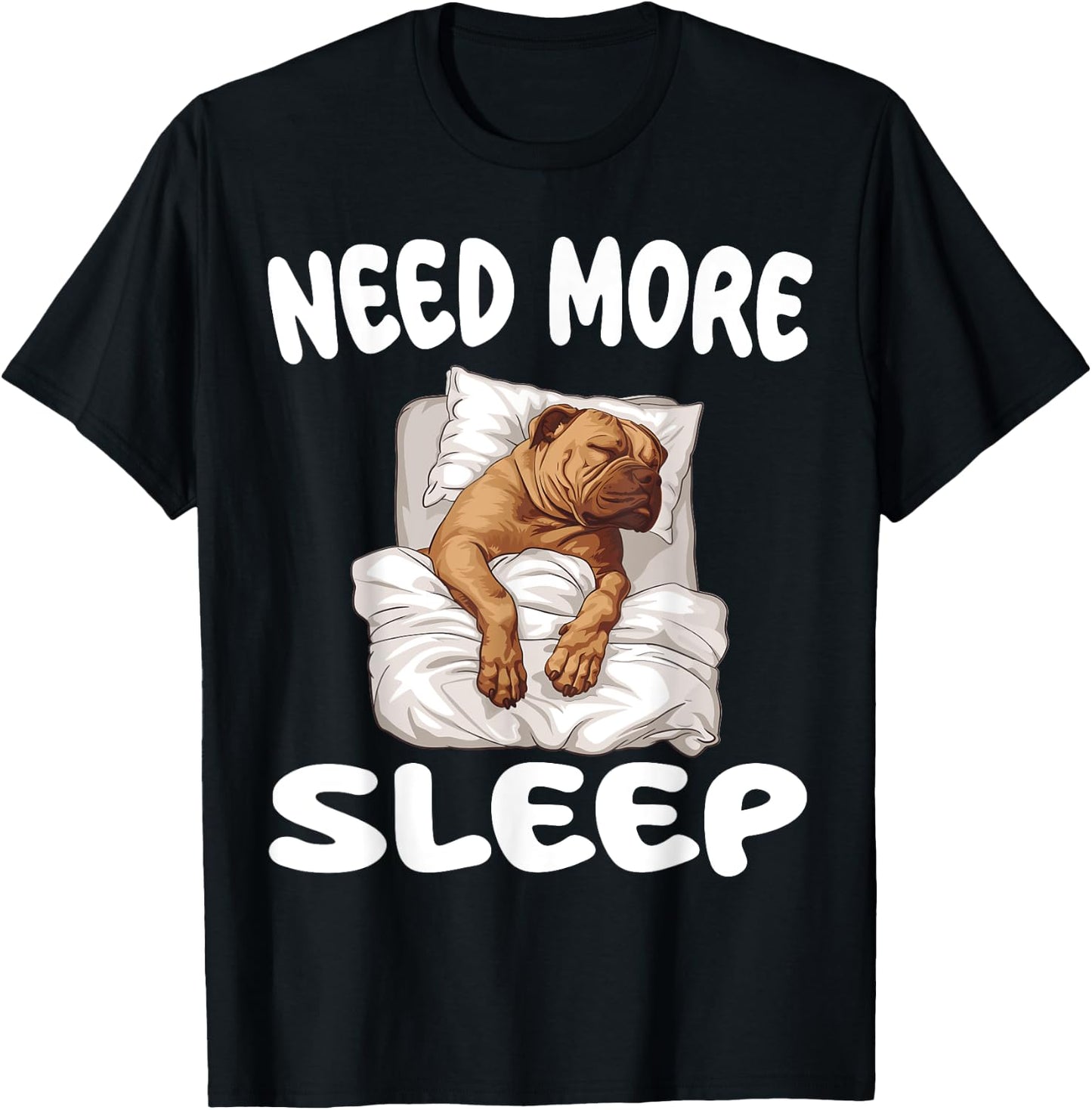 Cute Perro De Presa Canario Need more Sleep Pajamas T-Shirt - T-Shirt | Black