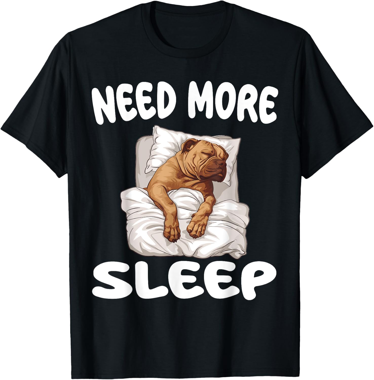 Cute Perro De Presa Canario Need more Sleep Pajamas T-Shirt - T-Shirt | Black