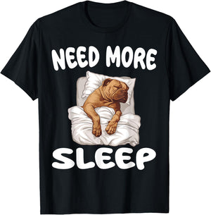 Cute Perro De Presa Canario Need more Sleep Pajamas T-Shirt - T-Shirt | Black