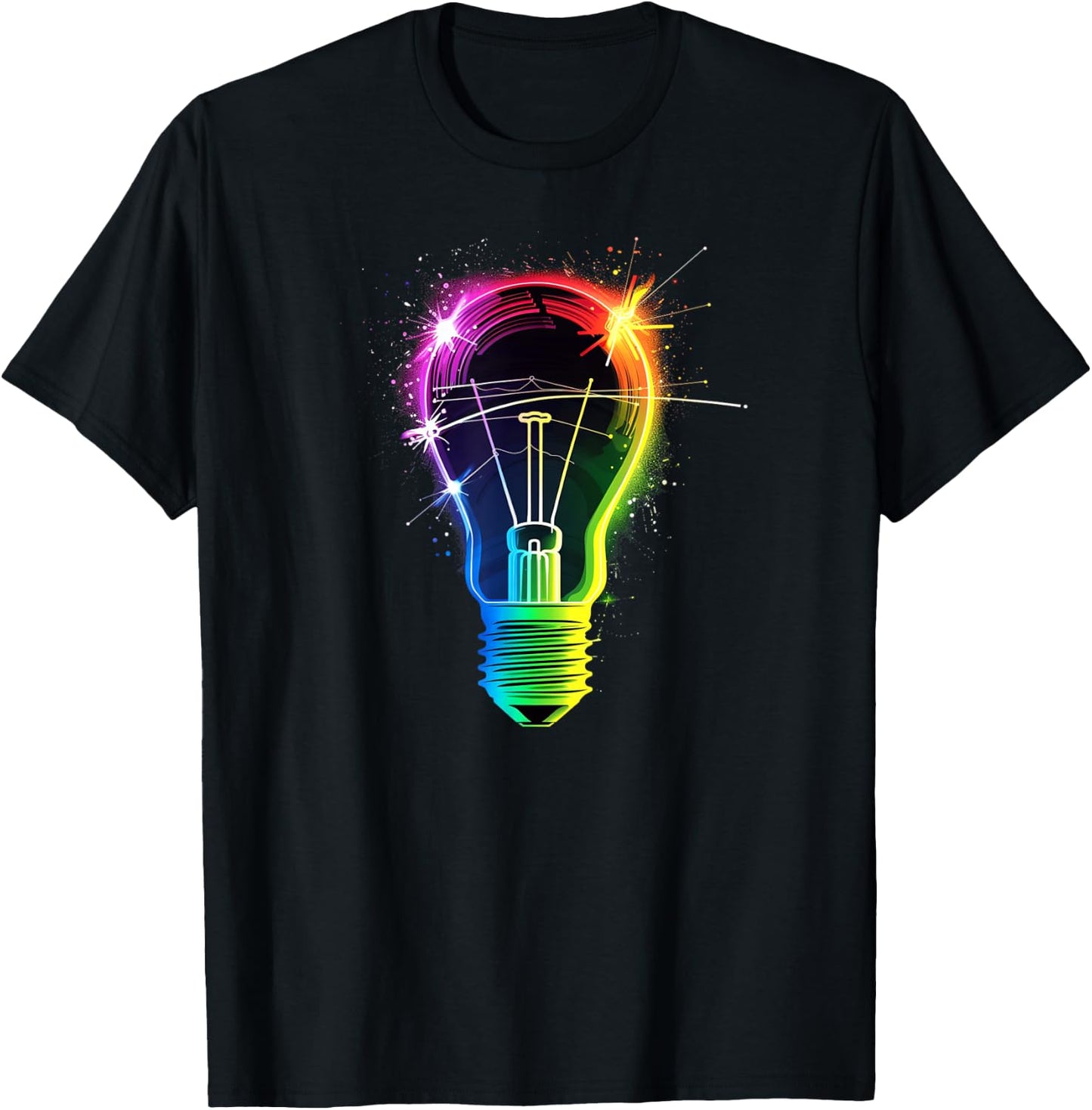 Cool Light Bulb for Adults and Kids T-Shirt - T-Shirt | Black