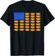 Hotdog USA American Flag Fourth of July Patriotic Men Women T-Shirt - T-Shirt | Black