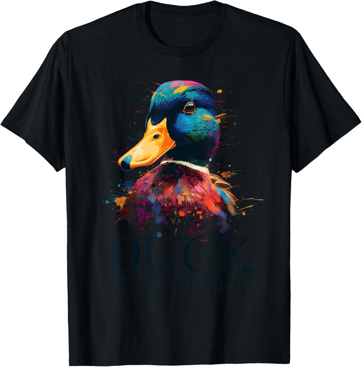 Duck Whisperer Funny Waterfowl Hunting Mallard Duck Hunter T-Shirt - T-Shirt | Black