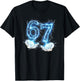 Funny Girls Boys 6 7 Lightening Meme Six Seven 67 Hands T-Shirt - T-Shirt | Black