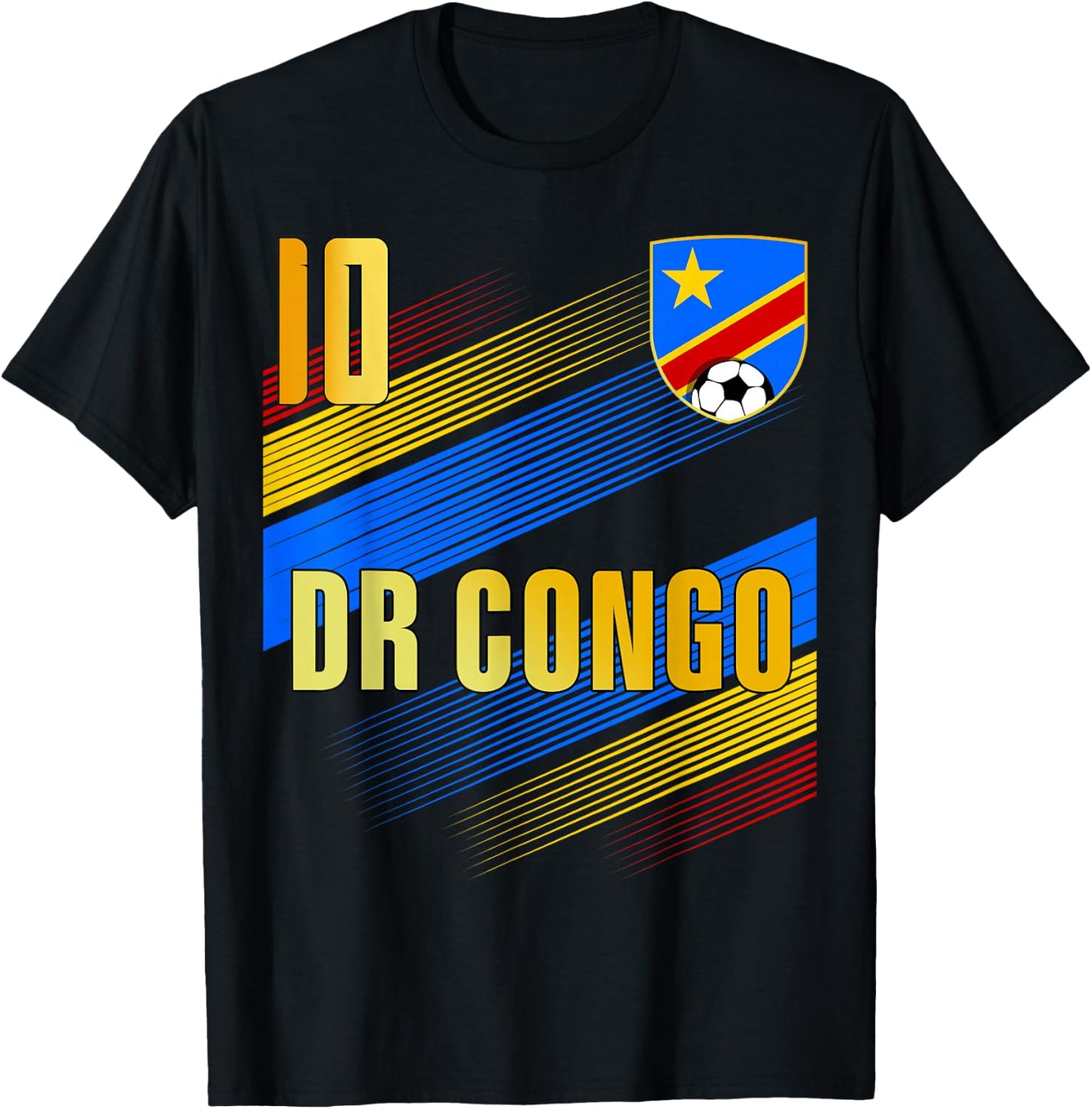 DR Congo Flag Congolese Pride Lovers T-Shirt - T-Shirt | Black