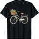 EIN schöner Retro Fahrrad mit dem Blumen Korb Fahrrad T-Shirt - T-Shirt | Black