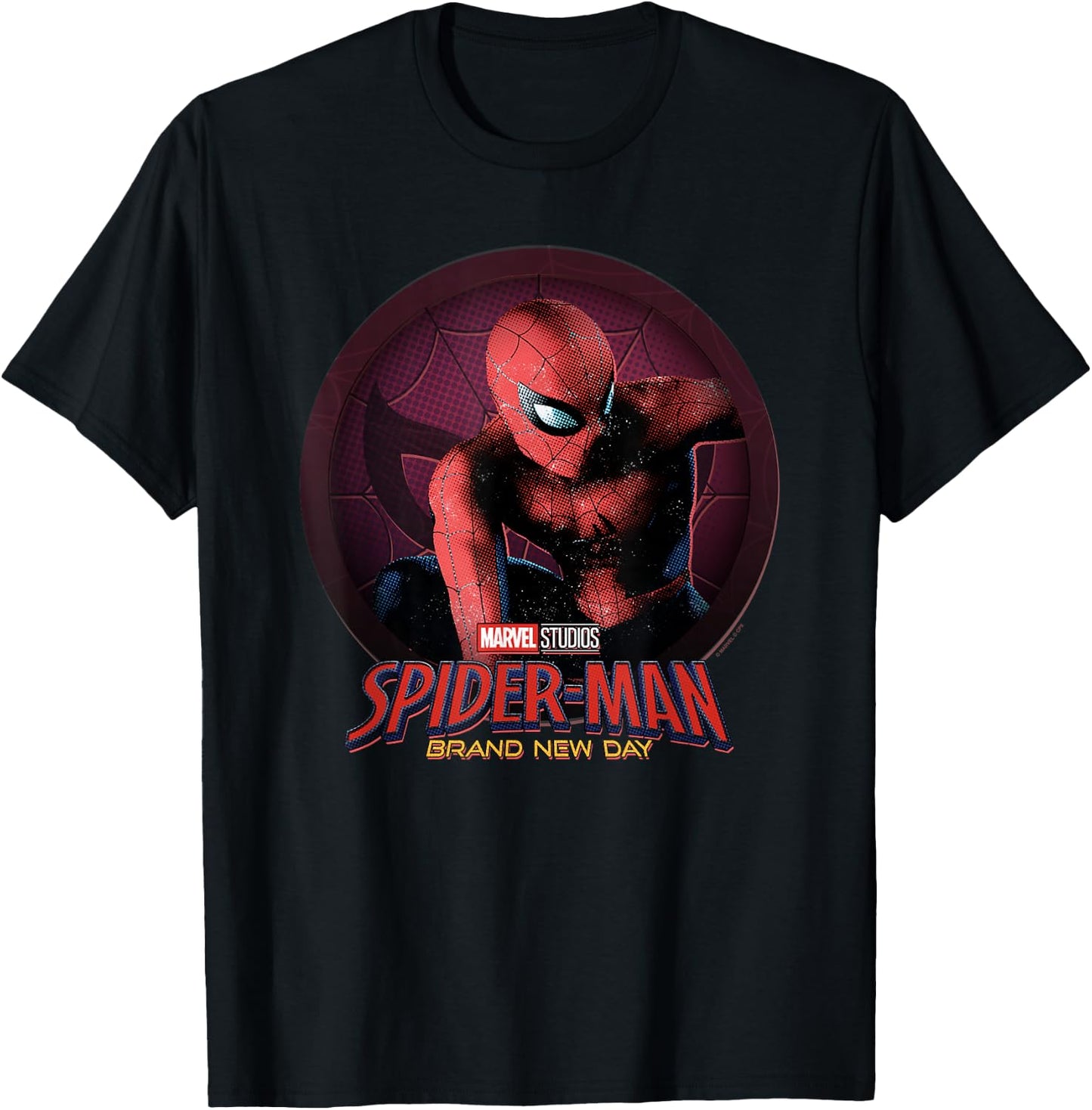 Marvel Spider-Man Day Spidey Circle Badge T-Shirt - T-Shirt | Black
