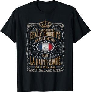 Haute-Savoie is the most beautiful place I know T-Shirt - T-Shirt | Black