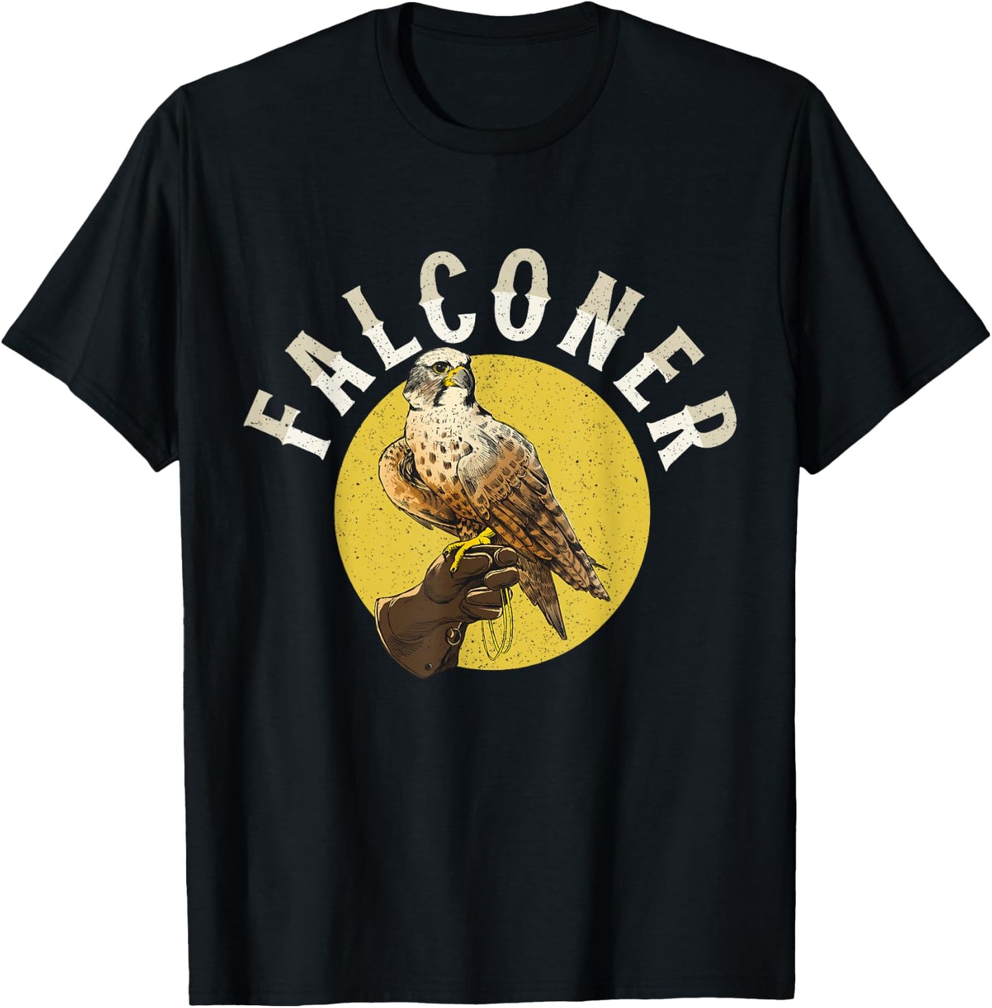 Falconer Owner Falcons Falconry Falcon Falconer T-Shirt - T-Shirt | Black