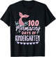 Girls 100 Days Of Kindergarten 100th Day Of School Mermaid T-Shirt - T-Shirt | Black