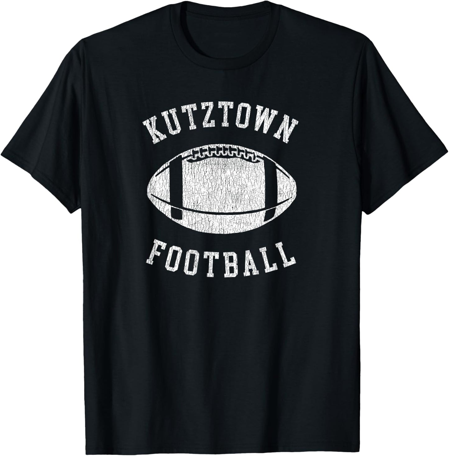 Kutztown Football Distressed Vintage 80's Throwback Classic T-Shirt - T-Shirt | Black