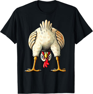 Chicken Chicken Owner Hen Decorative Costume Outfit Funny , black T-Shirt - T-Shirt | Black