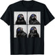 Crow 4th of July US American Flag Patriotic Bird T-Shirt - T-Shirt | Black