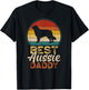 Best Aussie Daddy, Father's Day Australian Shepherd Dad T-Shirt - T-Shirt | Black
