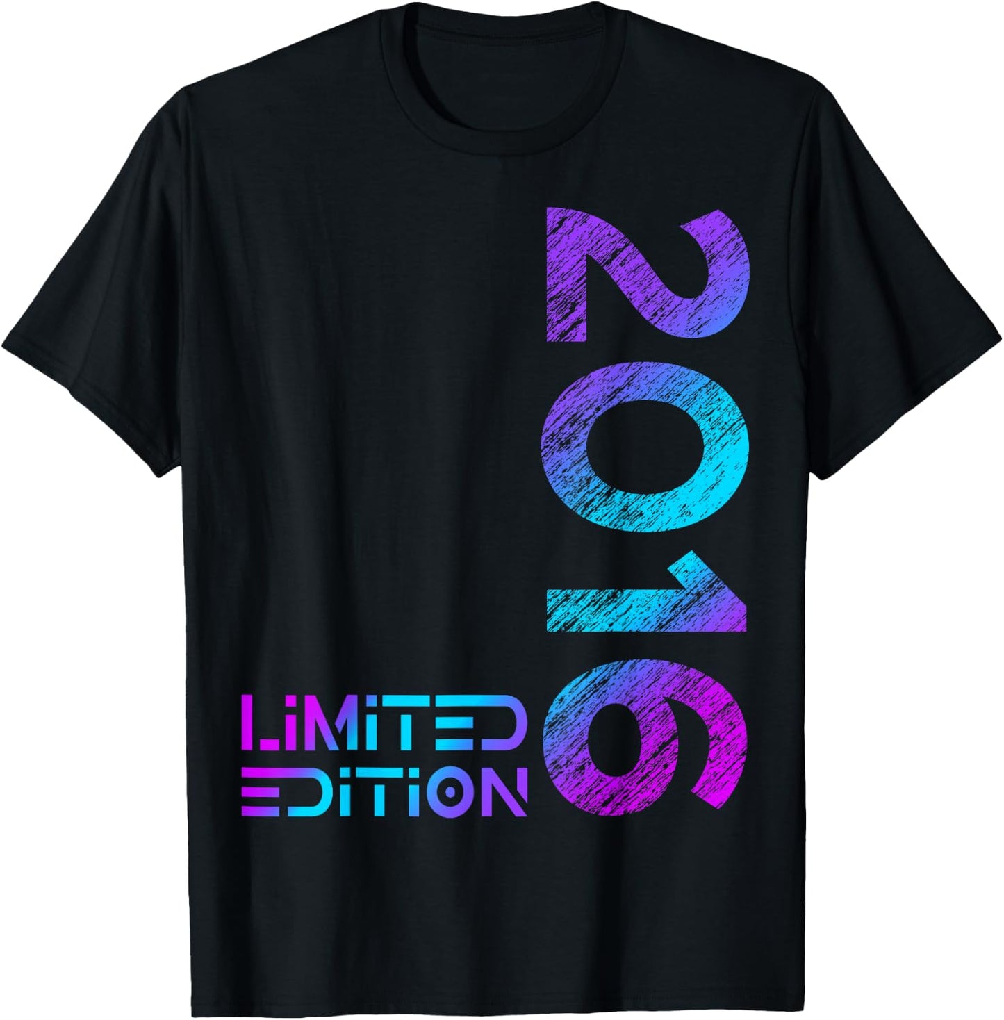 Kids 8th Birthday Limited Edition Vintage 2016 Boy Girl , black T-Shirt - T-Shirt | Black
