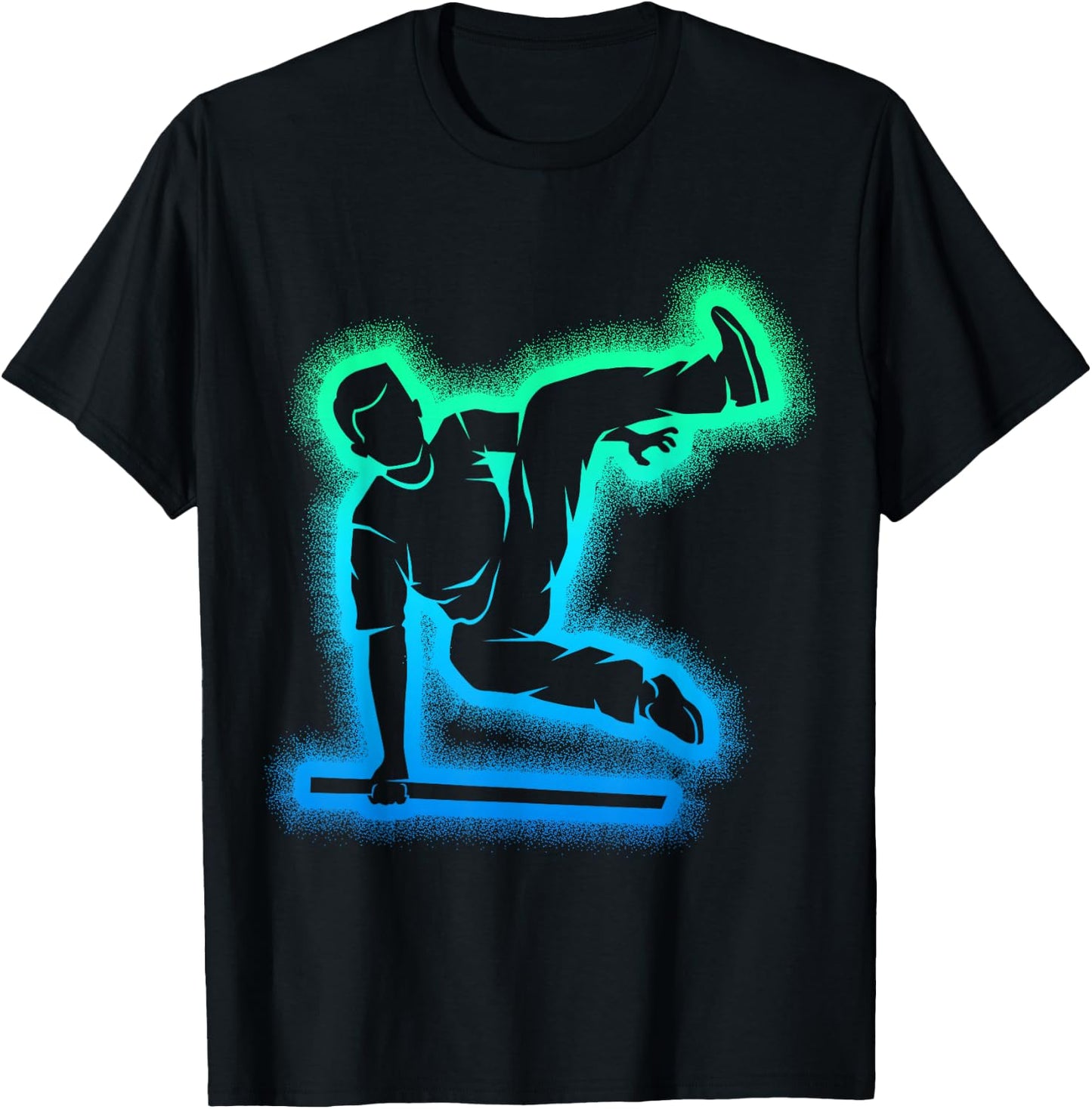 Parkour Parcouring Kids Men's , Black, S T-Shirt - T-Shirt | Black