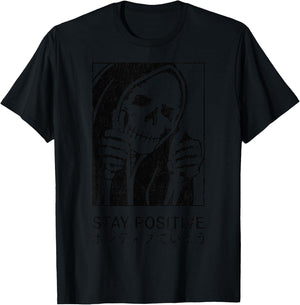 Aesthetic Clothes Vintage Streetwear Fashion Women Men Skull T-Shirt - T-Shirt | Black