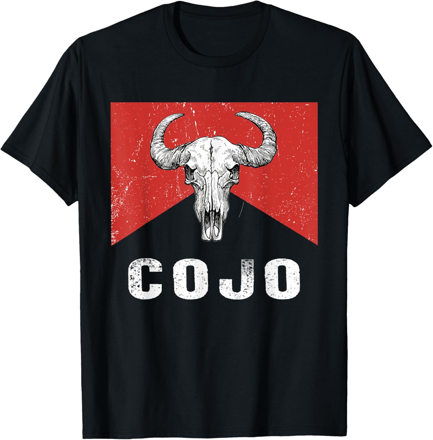Retro Cojo Johnson Bull Skull Music Country 70s Cowboy Boots T-Shirt - T-Shirt | Black