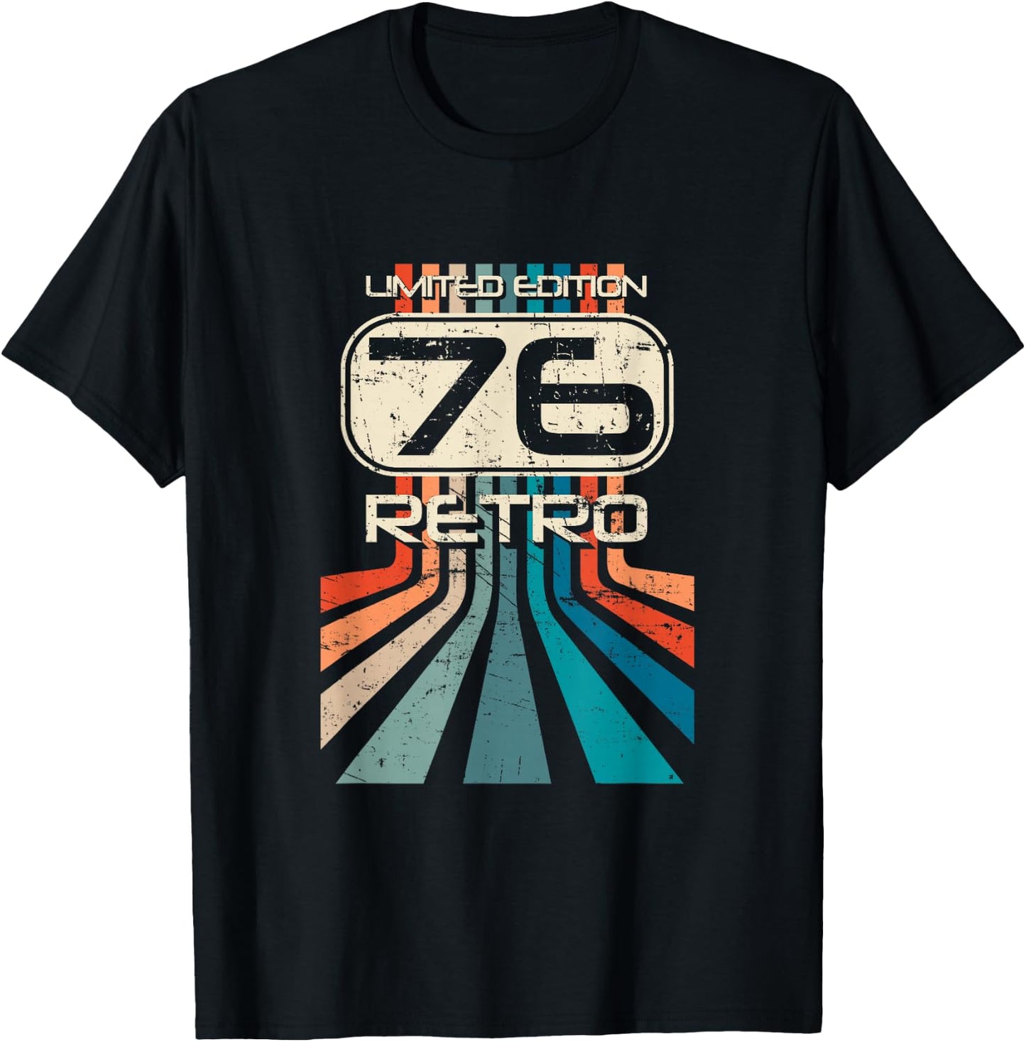 Limited Edition 1976 Retro Vintage , black T-Shirt - T-Shirt | Black