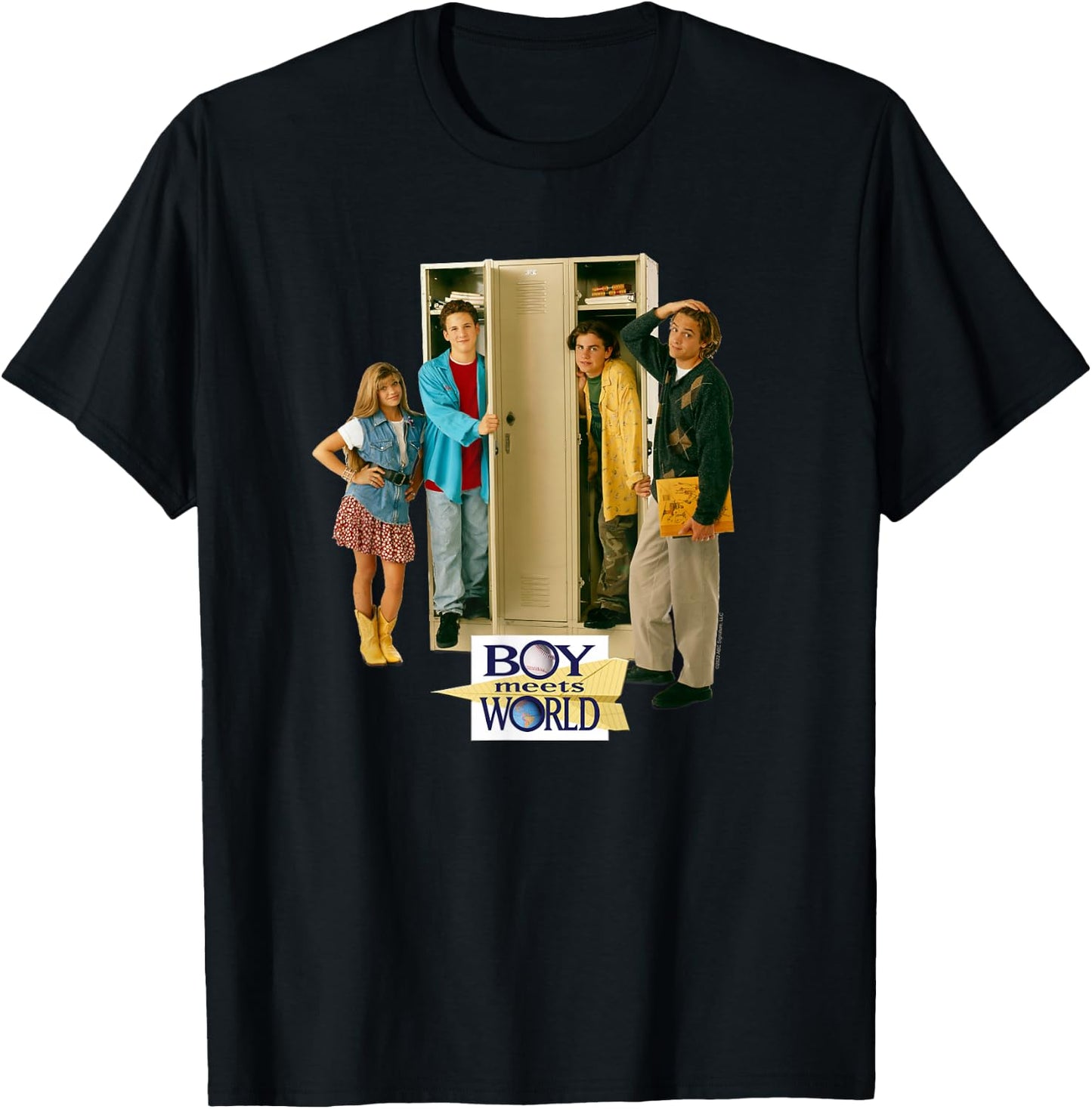 Boy Meets World Cast at Lockers T-Shirt - T-Shirt | Black