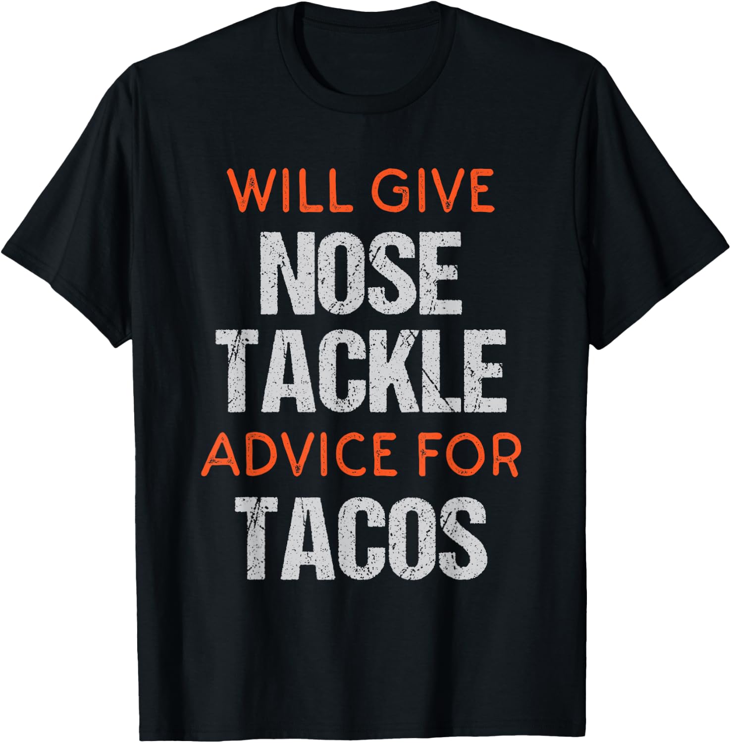 Funny Football Player Defensive Nose Tackle Position Gifts T-Shirt - T-Shirt | Black