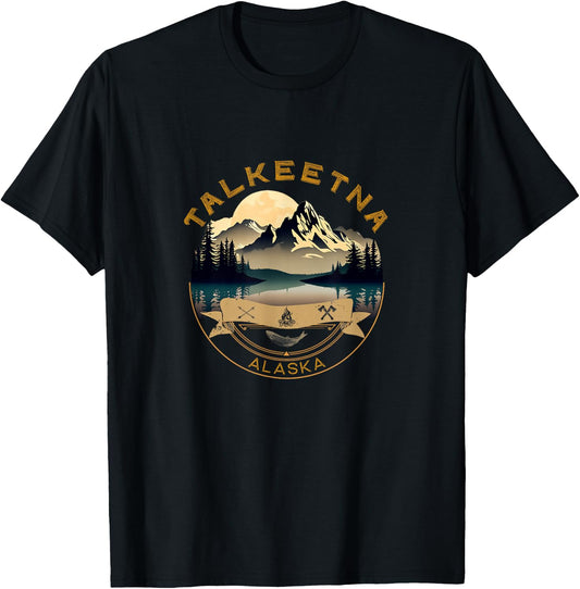 Talkeetna Vacation Apparel - Talkeetna Souvenir T-Shirt - T-Shirt | Black