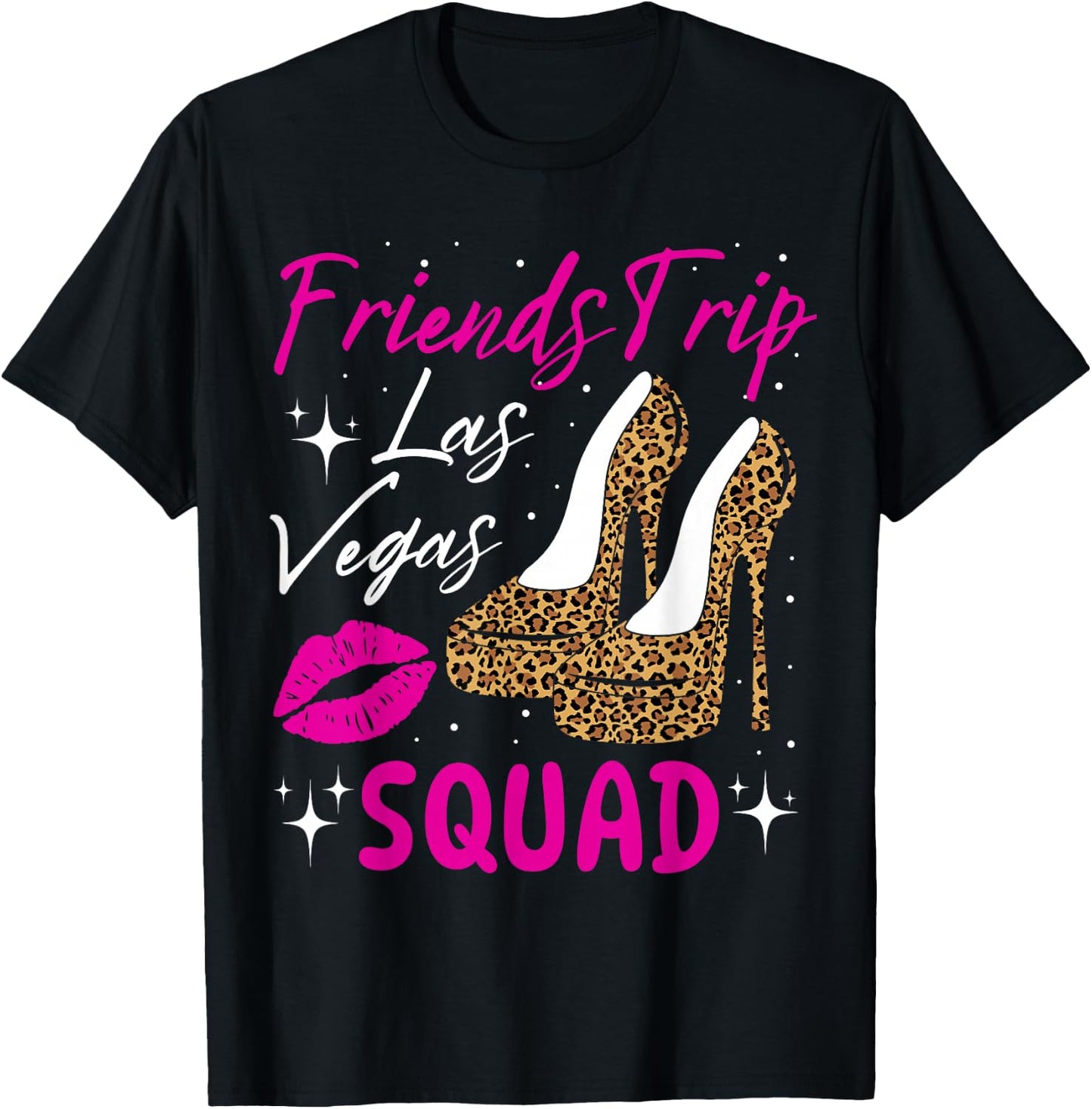 Las Vegas Friends Trip Squad Girls Weekend Friends Matching T-Shirt - T-Shirt | Black
