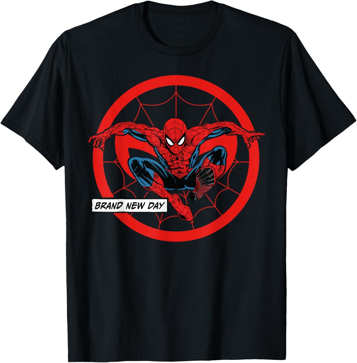 Marvel Studios Spider-Man: BND Movie 2026 Spidey & Mask Icon T-Shirt - T-Shirt | Black
